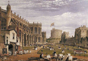 Windsor Castle Evolved Norman Motte And Bailey Castle In