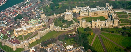Windsor Castle Evolved Norman Motte And Bailey Castle In