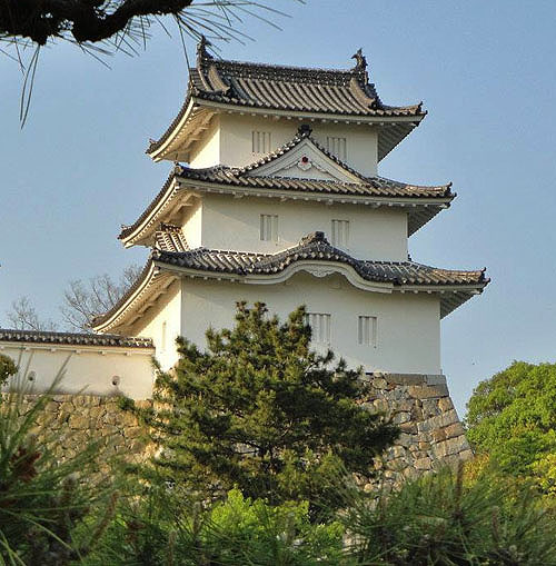 Akashi Castle, Akashi, Hyogo Prefecture, Japan. - www.castlesandmanorhouses.com