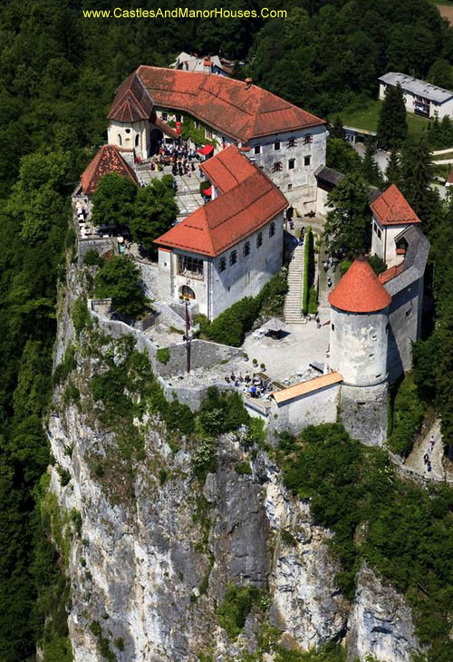 Bled Castle, above the city of Bled, Slovenia - www.castlesandmanorhouses.com