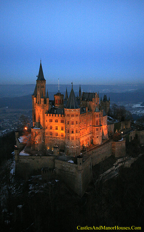 Schloss Hohenzollern (Hohenzollern Castle), 72379 Burg Hohenzollern, Germany - www.castlesandmanorhouses.com