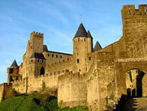Château Comptal, Carcassonne - France, the Castle of the medieval Viscounts of Carcassonne, in the Languedoc