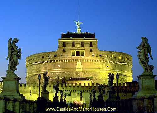 Castel Sant Angelo (The Mausoleum of Hadrian), Parco Adriano, Rome, Italy - www.castlesandmanorhouses.com