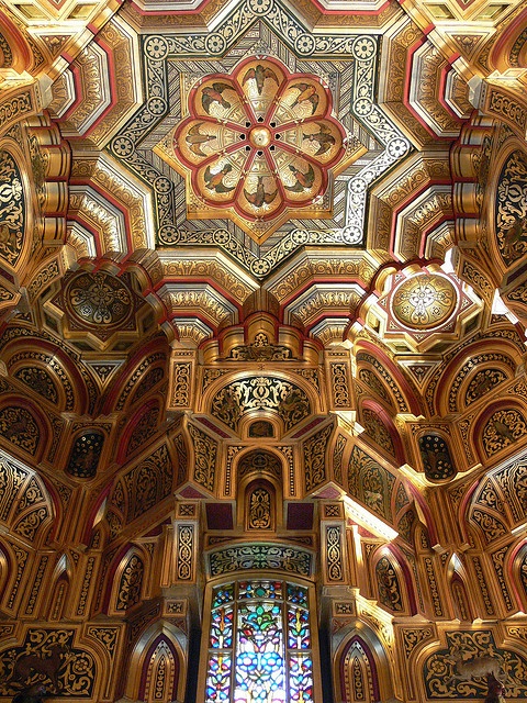 The Arab Cieling, Cardiff Castle, Cardiff, Wales - www.castlesandmanorhouses.com