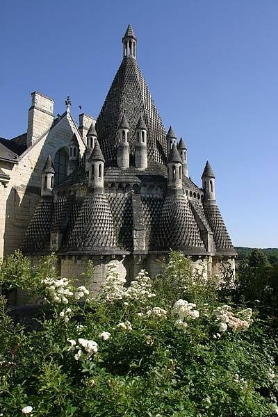 Kitchens, Fontevraud Abbaye,Fontevraud-l'Abbaye near Chinon, in Anjou, France