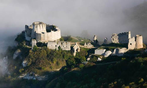 Château-Gaillard, above the commune of Les Andelys overlooking the River Seine, in the Eure département of historical Normandy, now Upper Normandy, France. - www.castlesandmanorhouses.com