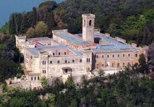 Guglielmi Castle, Island of sol, Maggiore, Italy - www.castlesandmanorhouses.com