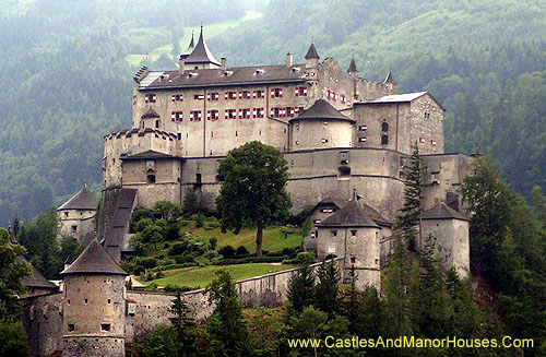 Hohenwerfen Castle, above the Salzach Valley, Austria - www.castlesandmanorhouses.com