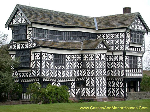 Little Moreton Hall, 4 miles (6.4 km) southwest of Congleton, Cheshire, England - www.castlesandmanorhouses.com