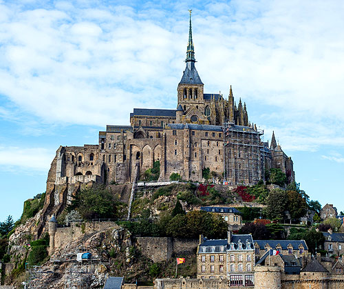 Mont Saint-Michel, 50170 Le Mont-Saint-Michel, is an island commune in Normandy, France. - www.castlesandmanorhouses.com