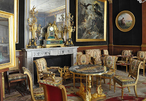 Salon doré at the Château de Malmaison, Rueil-Malmaison, Hauts-de-Seine, France - www.castlesandmanorhouses.com
