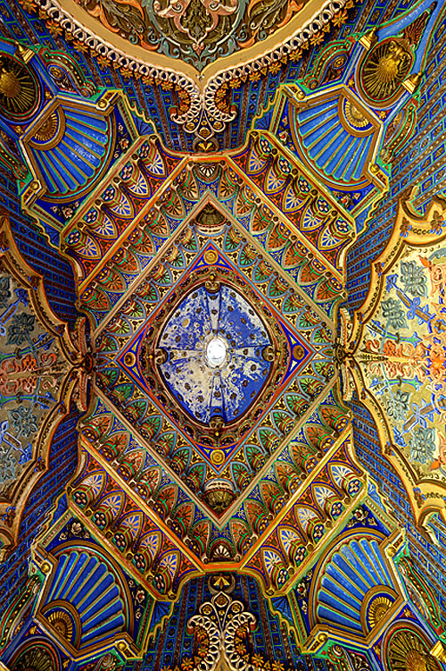 Spectacular roof, Castello di Sammezzano in Reggello, Tuscany, Italy - www.castlesandmanorhouses.com