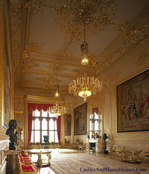 state room, Windsor Castle, Windsor, Berkshire, England - www.castlesandmanorhouses.com